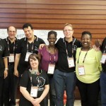 The e/merge Africa team with online facilitators at eLearning Africa
